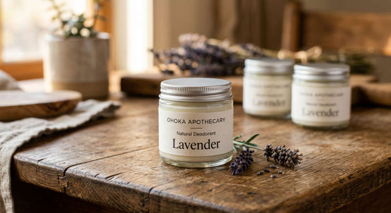 30ml Glass jar of Deodorant