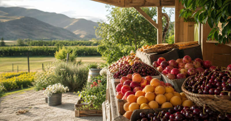 Local produce and country stalls in Otago